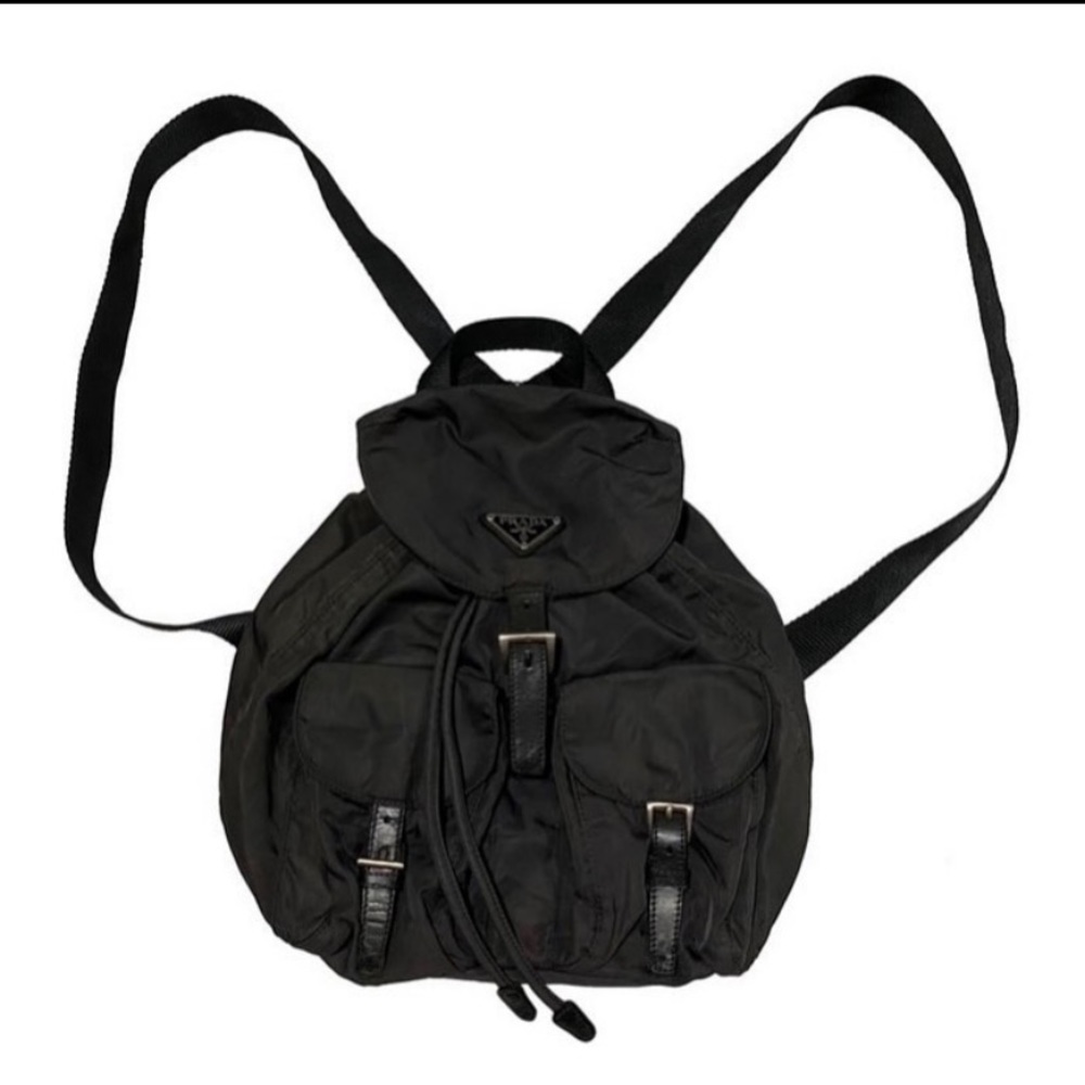 Black Nylon Prada Backpack